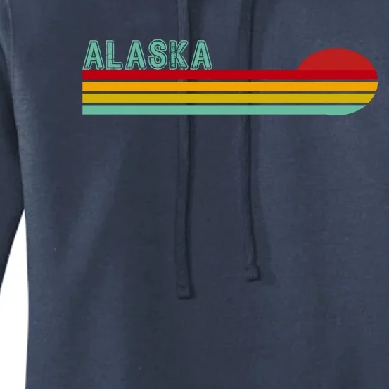 Alaska Retro Sunset Women's Pullover Hoodie