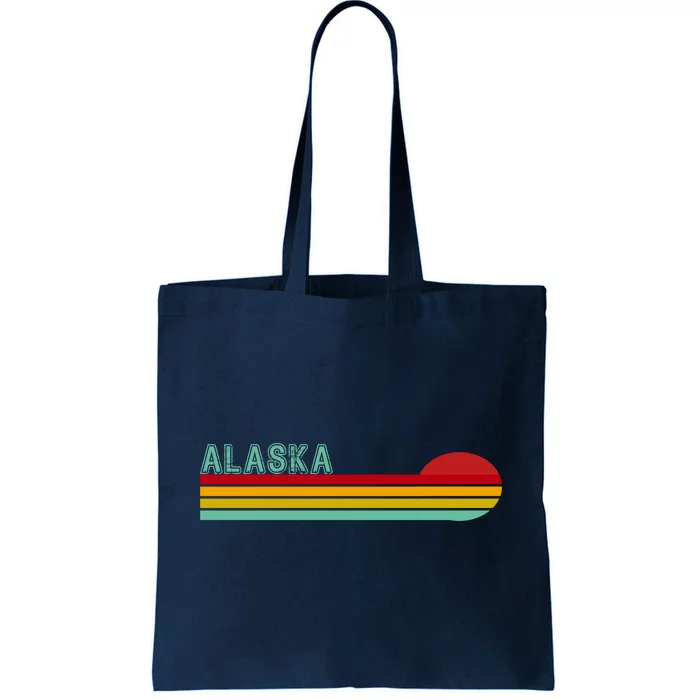 Alaska Retro Sunset Tote Bag