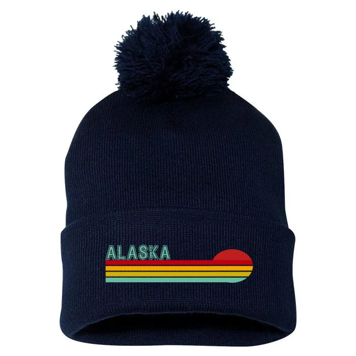 Alaska Retro Sunset Pom Pom 12in Knit Beanie