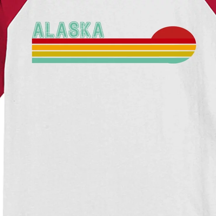 Alaska Retro Sunset Kids Colorblock Raglan Jersey