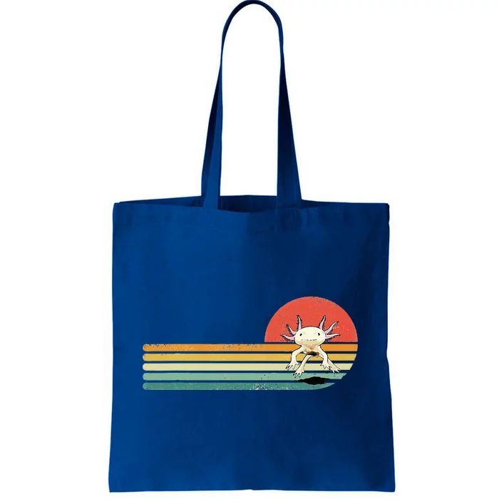 Axolotl Retro Style Animal Amphibian Pet Axolotl Lover Tote Bag