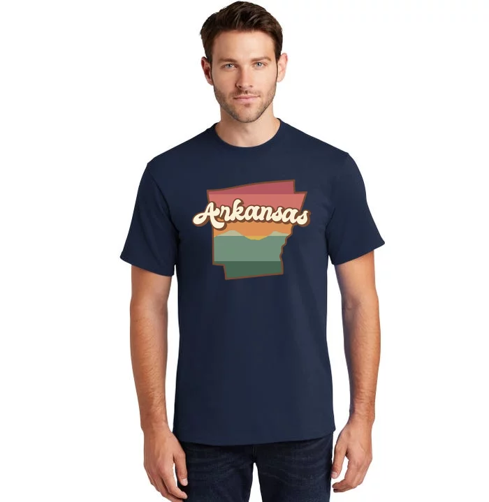 Arkansas Retro Sunset Tall T-Shirt