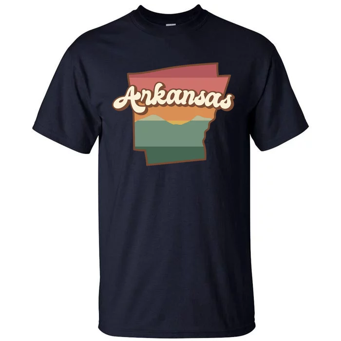 Arkansas Retro Sunset Tall T-Shirt