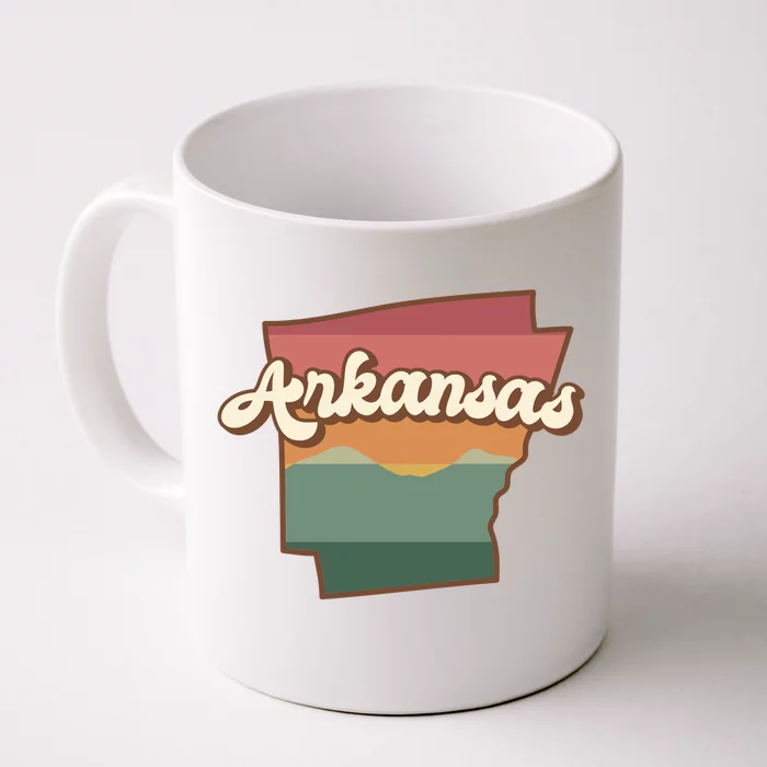 Arkansas Retro Sunset Front & Back Coffee Mug