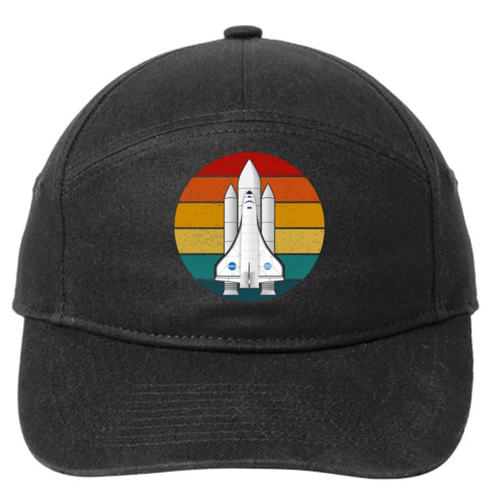 Astronaut Retro Space Sunset 7-Panel Snapback Hat