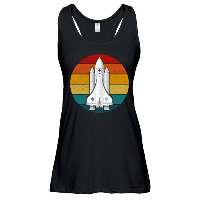 Astronaut Retro Space Sunset Ladies Essential Flowy Tank