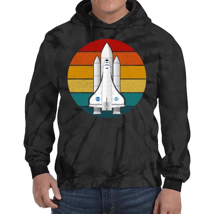 Astronaut Retro Space Sunset Tie Dye Hoodie