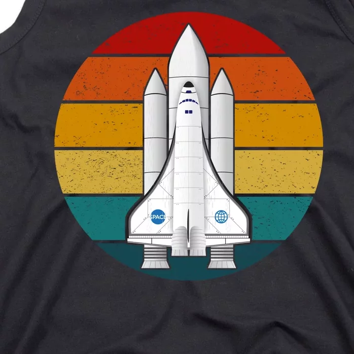 Astronaut Retro Space Sunset Tank Top