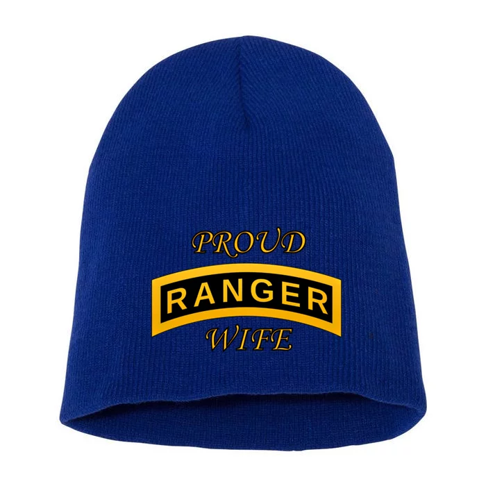 Army Ranger School Tab Gift Proud Wife Gift Short Acrylic Beanie