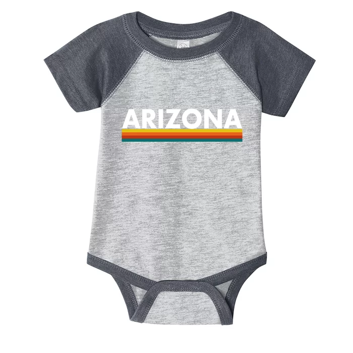 Arizona - Retro Stripes - Classic Infant Baby Jersey Bodysuit