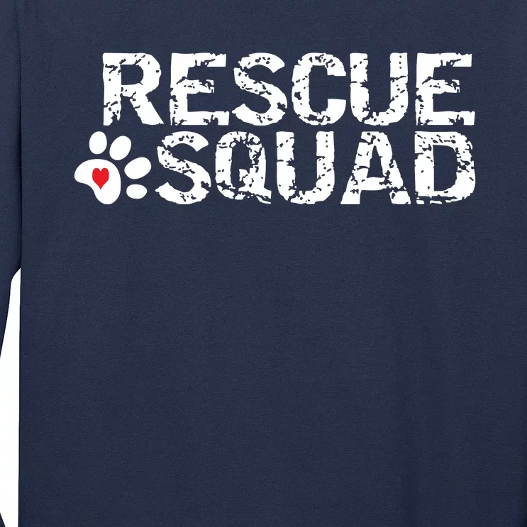 Animal Rescue Squad White Distressed Long Sleeve Shirt