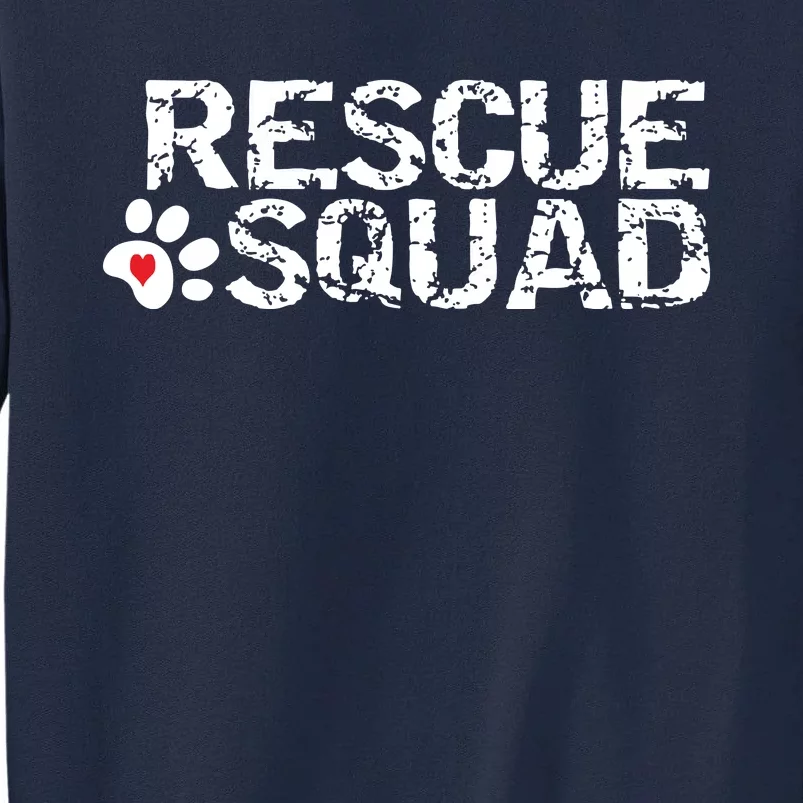 Animal Rescue Squad White Distressed Tall Sweatshirt