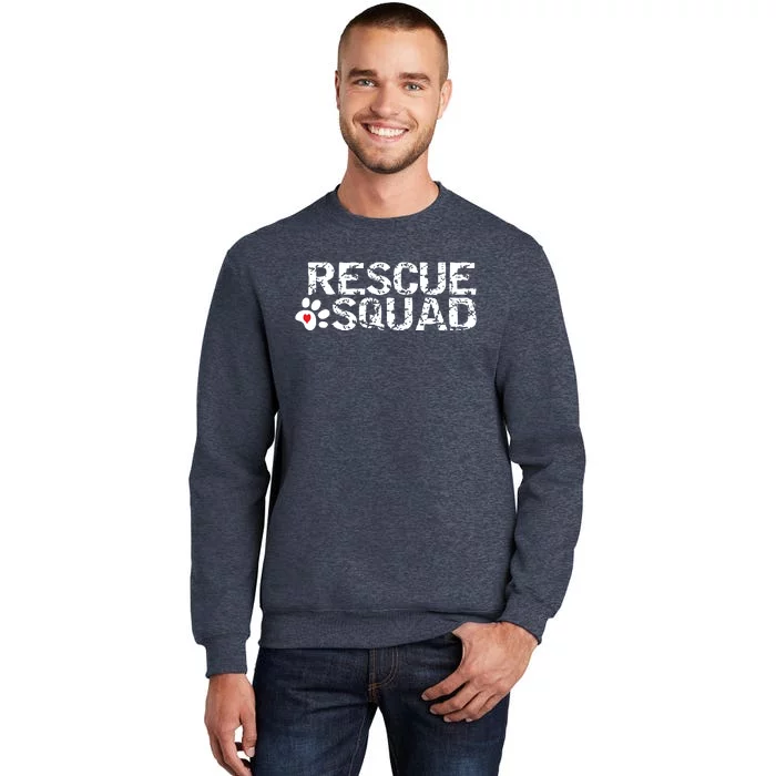 Animal Rescue Squad White Distressed Sweatshirt