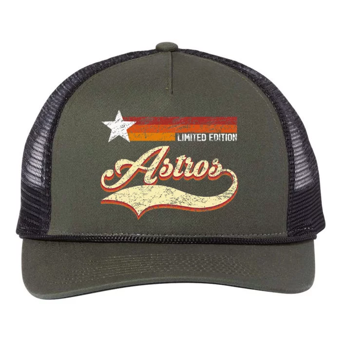 A.S.T.R.O.S Retro Style 70s 80s First Name Retro Rope Trucker Hat Cap