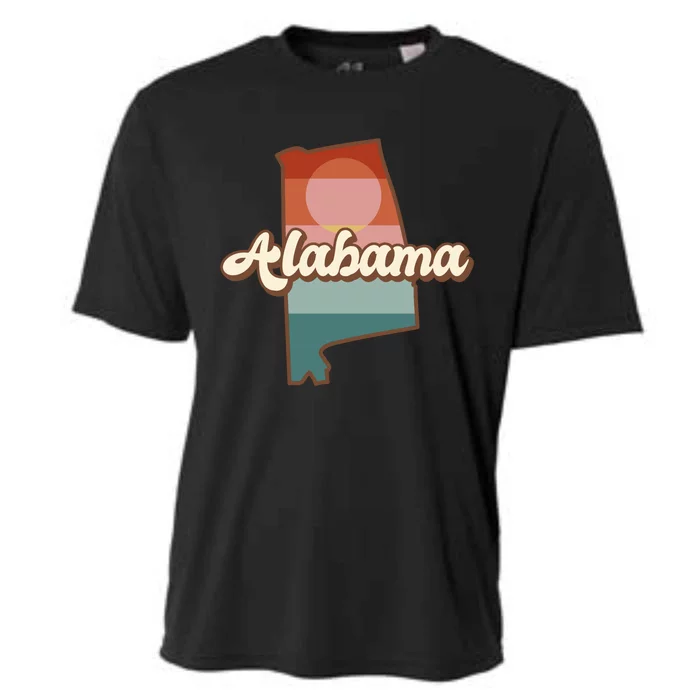 Alabama Retro Sunset Logo Cooling Performance Crew T-Shirt