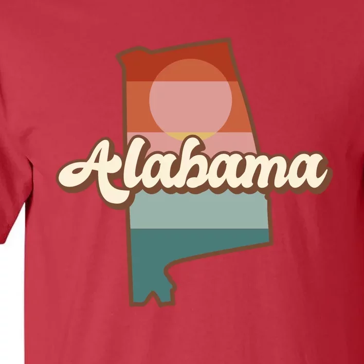 Alabama Retro Sunset Logo Tall T-Shirt