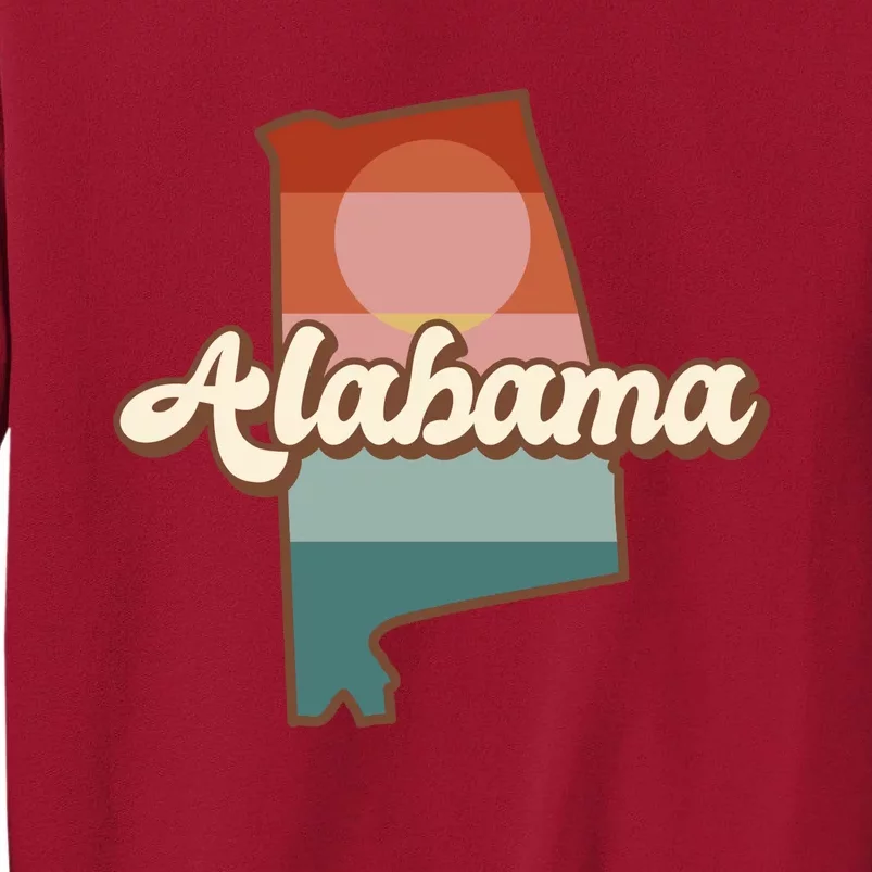 Alabama Retro Sunset Logo Tall Sweatshirt