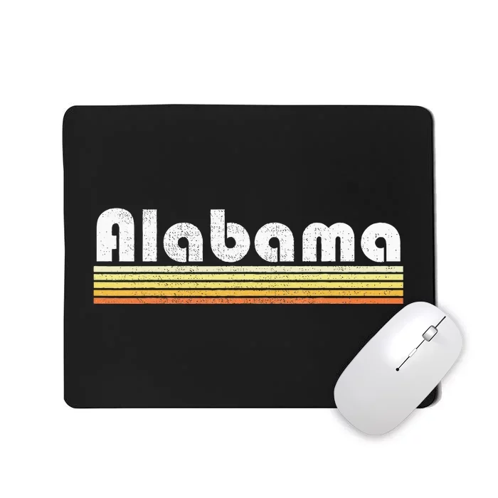 Alabama Retro Style State Vintage Pride 70s 80s Home Gift Mousepad