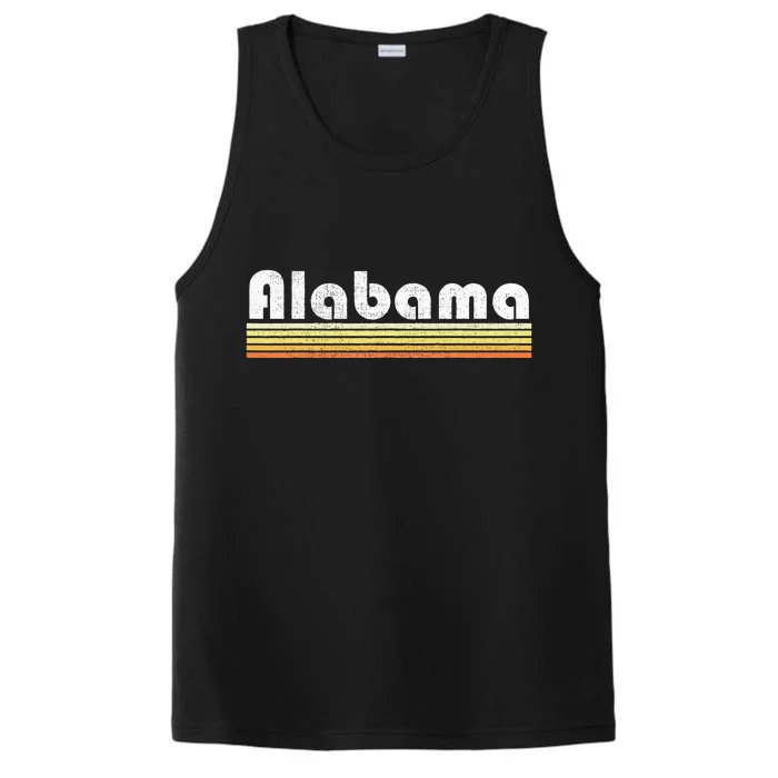 Alabama Retro Style State Vintage Pride 70s 80s Home Gift Performance Tank