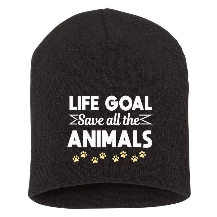 Animal Rescue Shelter Pet Adoption Fostering Short Acrylic Beanie