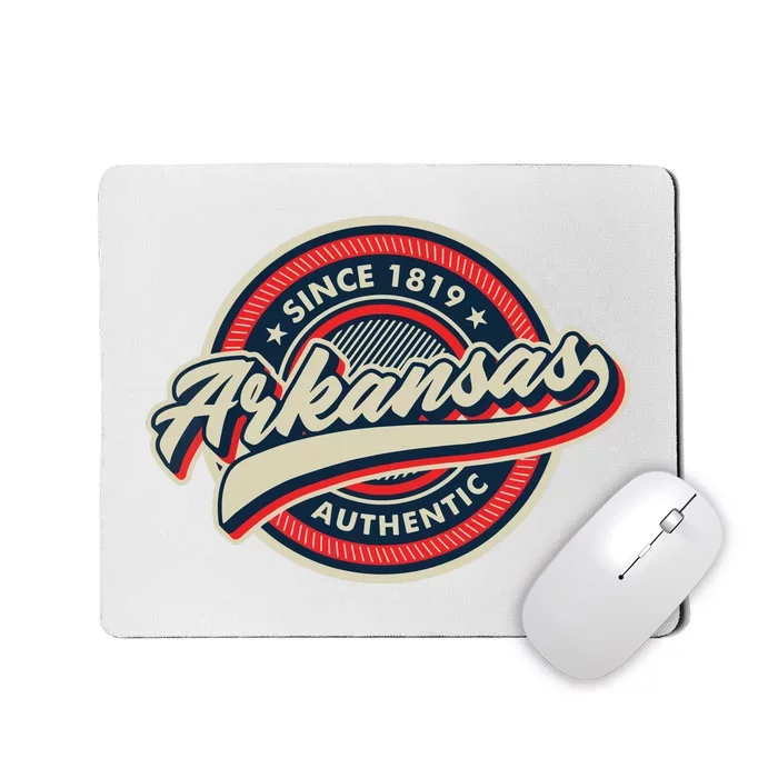 Arkansas Retro Style Ar Usa Mousepad