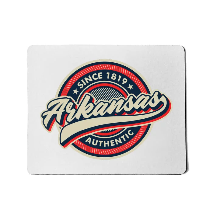 Arkansas Retro Style Ar Usa Mousepad