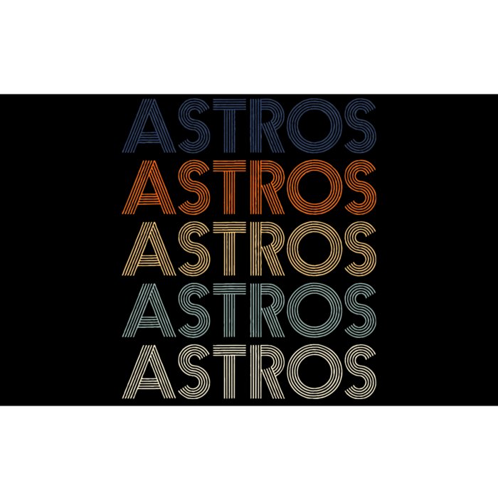 Astros Retro Style 70s 80s Personalized Jersey Bumper Sticker