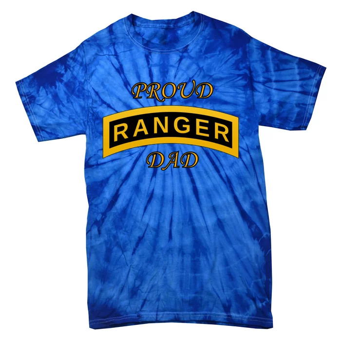 Army Ranger School Tab Proud Dad Gift Tie-Dye T-Shirt