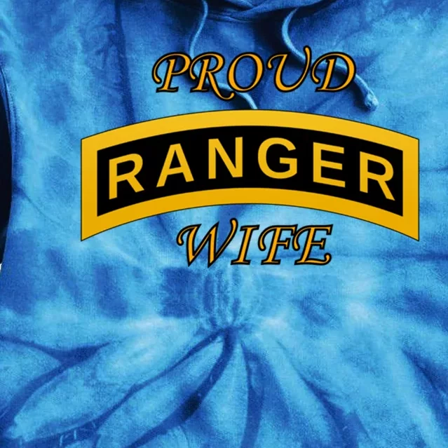 Army Ranger School Tab Gift Proud Wife Gift Funny Gift Tie Dye Hoodie