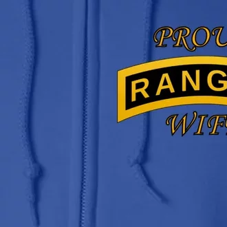 Army Ranger School Tab Gift Proud Wife Gift Funny Gift Full Zip Hoodie