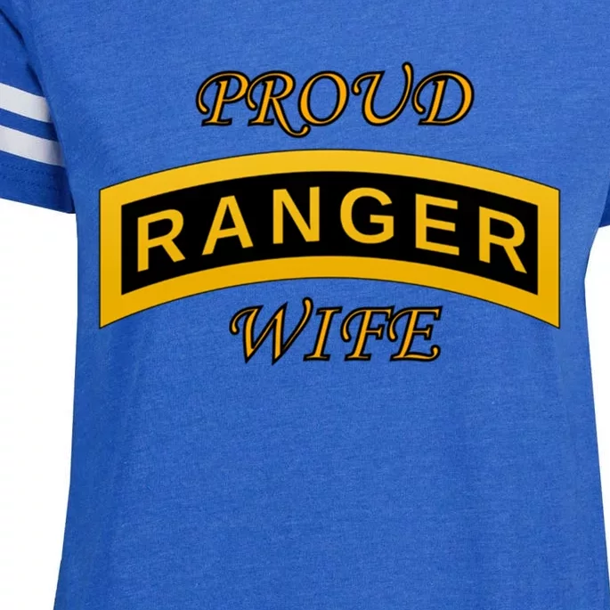 Army Ranger School Tab Gift Proud Wife Gift Funny Gift Enza Ladies Jersey Football T-Shirt