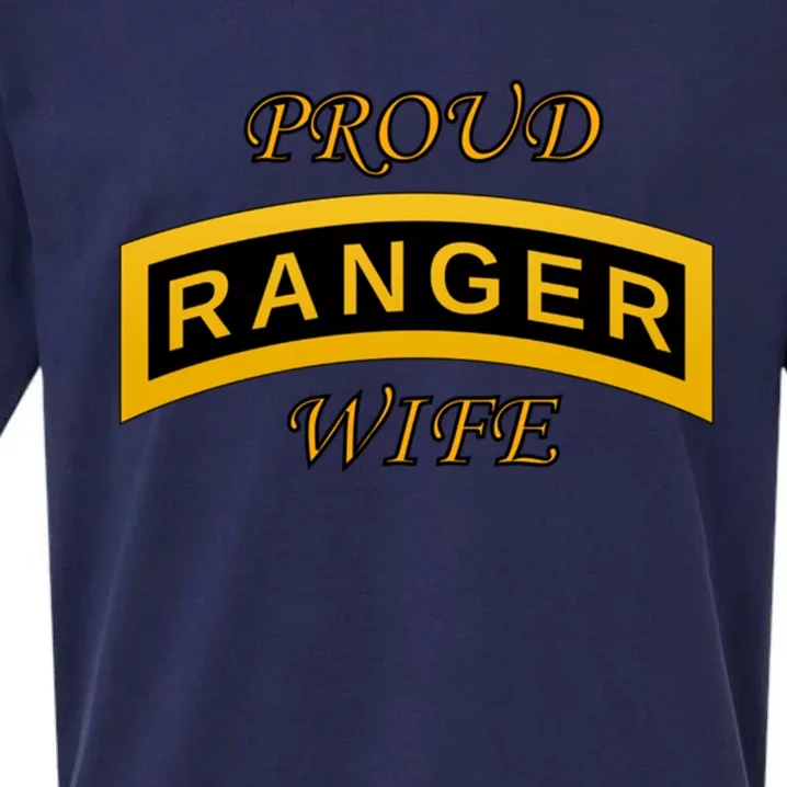 Army Ranger School Tab Gift Proud Wife Gift Funny Gift Sueded Cloud Jersey T-Shirt