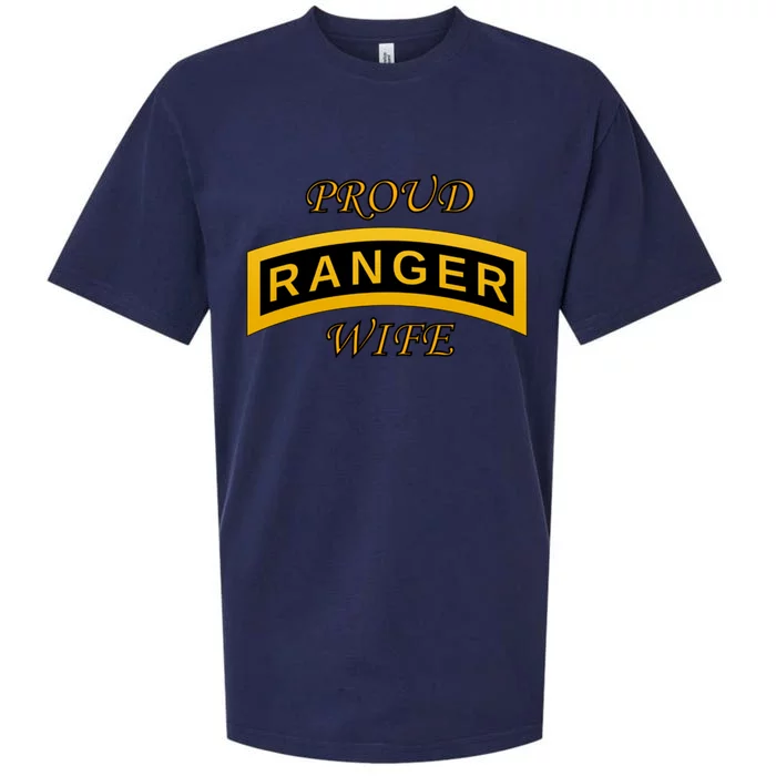 Army Ranger School Tab Gift Proud Wife Gift Funny Gift Sueded Cloud Jersey T-Shirt