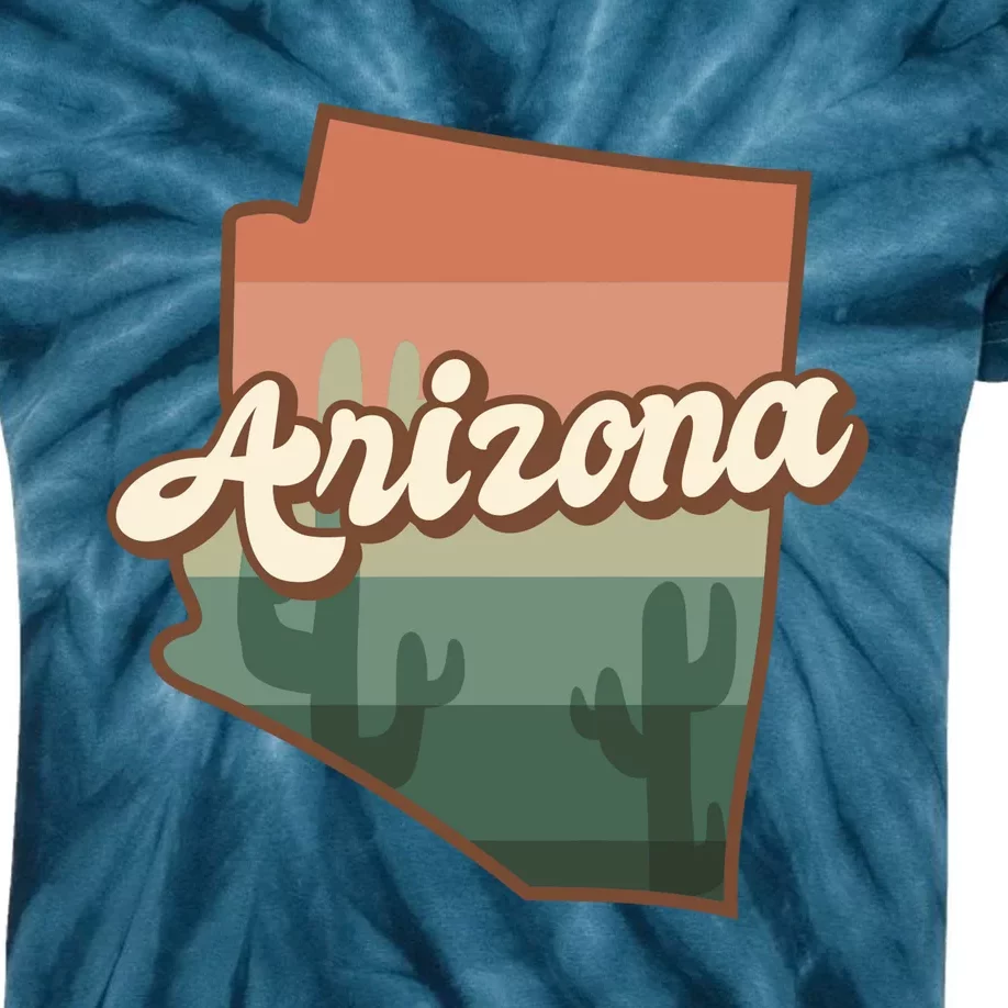 Arizona Retro Sunset Kids Tie-Dye T-Shirt