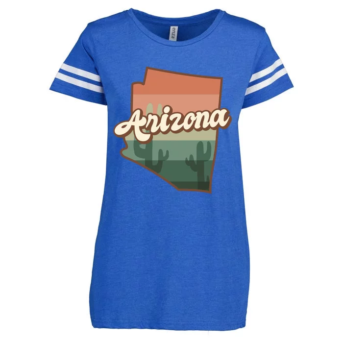 Arizona Retro Sunset Enza Ladies Jersey Football T-Shirt