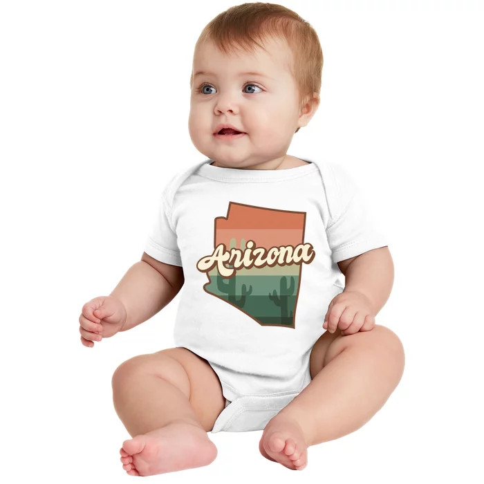 Arizona Retro Sunset Baby Bodysuit