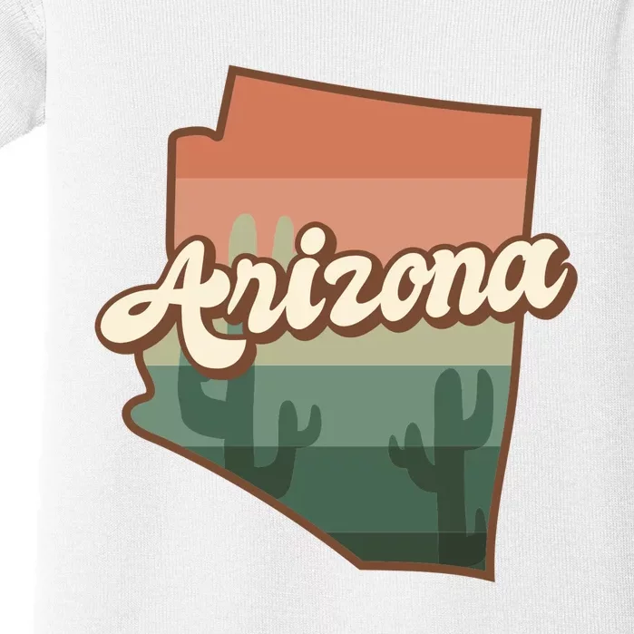 Arizona Retro Sunset Baby Bodysuit