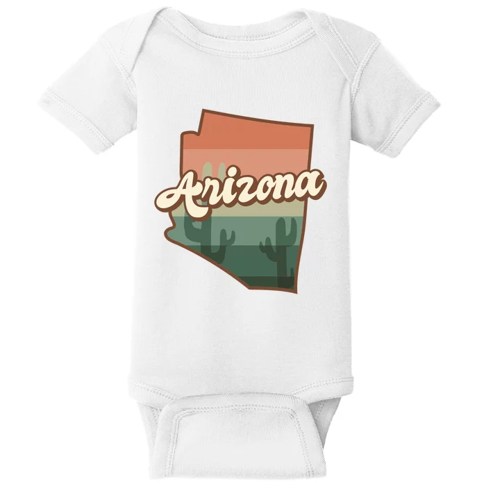 Arizona Retro Sunset Baby Bodysuit