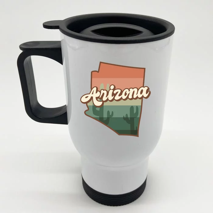 Arizona Retro Sunset Front & Back Stainless Steel Travel Mug