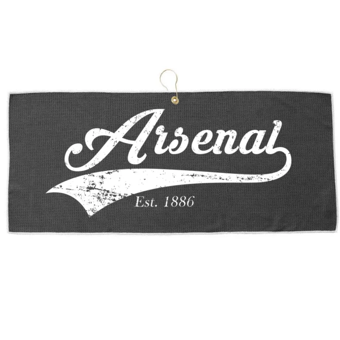 Arsenal Est. 1886 London Soccer Large Microfiber Waffle Golf Towel