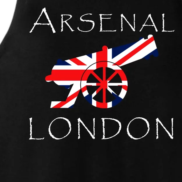 Arsenal London Soccer Jersey Cannon Union Jack Ladies Tri-Blend Wicking Tank