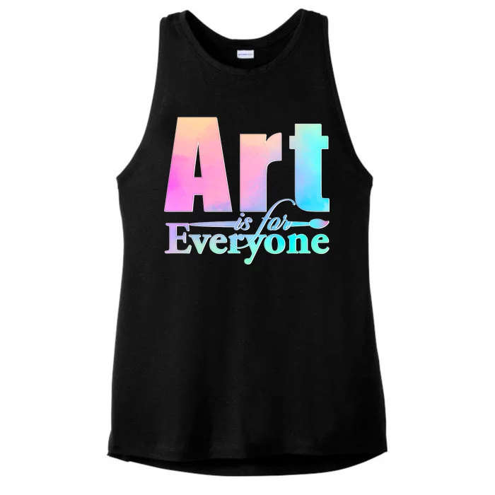 Art Is For Everyone Ladies Tri-Blend Wicking Tank