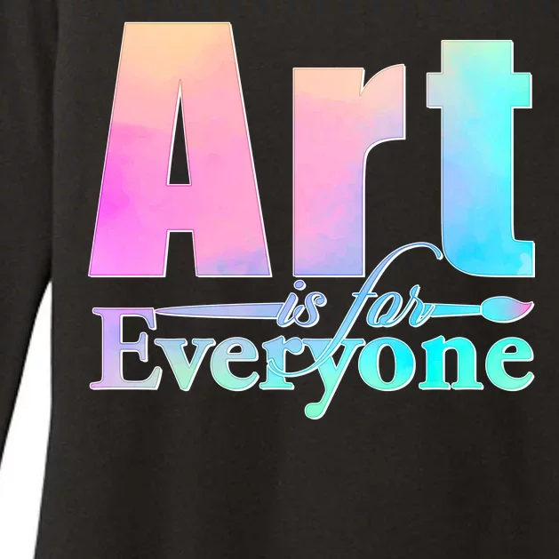 Art Is For Everyone Womens CVC Long Sleeve Shirt