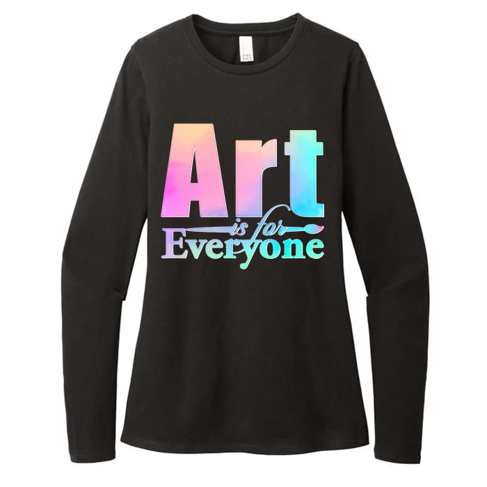 Art Is For Everyone Womens CVC Long Sleeve Shirt