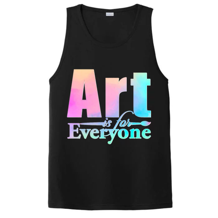 Art Is For Everyone Performance Tank