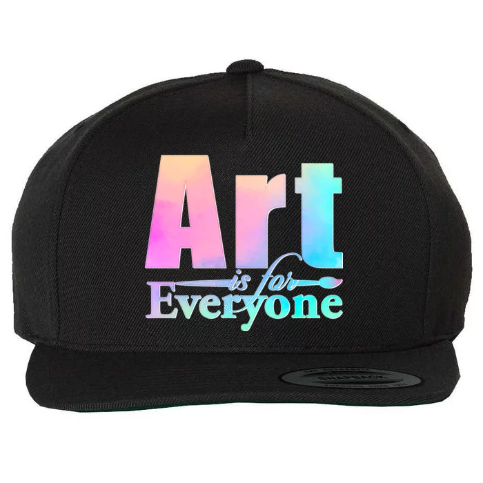 Art Is For Everyone Wool Snapback Cap