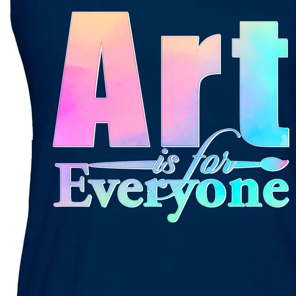 Art Is For Everyone Ladies Essential Flowy Tank