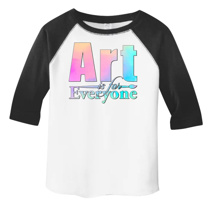 Art Is For Everyone Toddler Fine Jersey T-Shirt