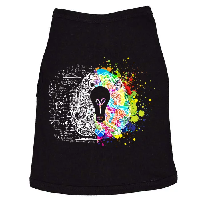 Art of Science Colorful Brain Doggie Tank