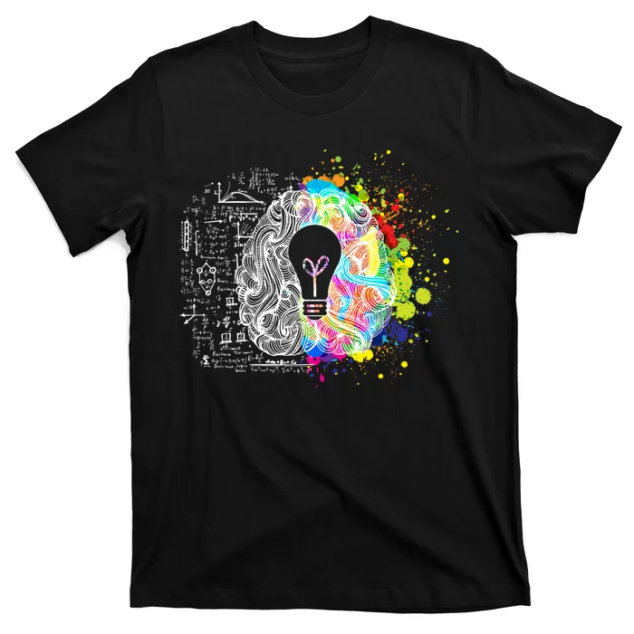 Art of Science Colorful Brain T-Shirt